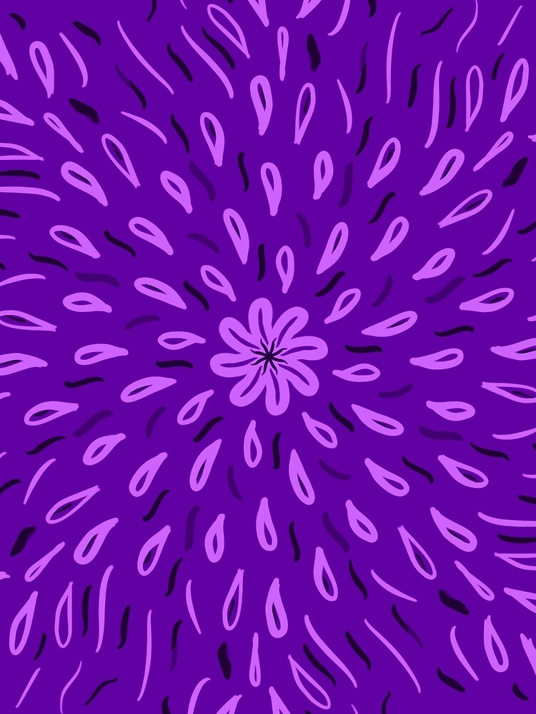 Purple Flower Drops by roseglasses