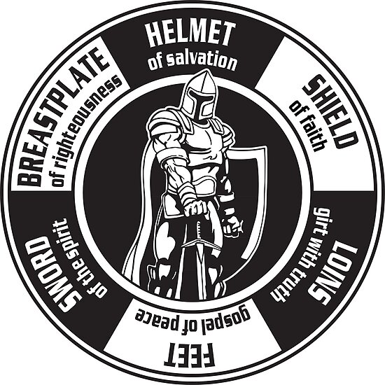 "Armor of God Ephesians 6 Bible New Testament Christian" Poster by