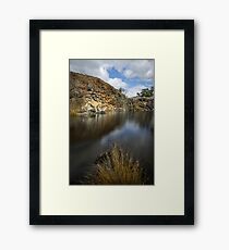 Reflection Of Feeling Blue Framed Print