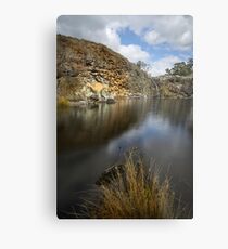 Reflection Of Feeling Blue Metal Print