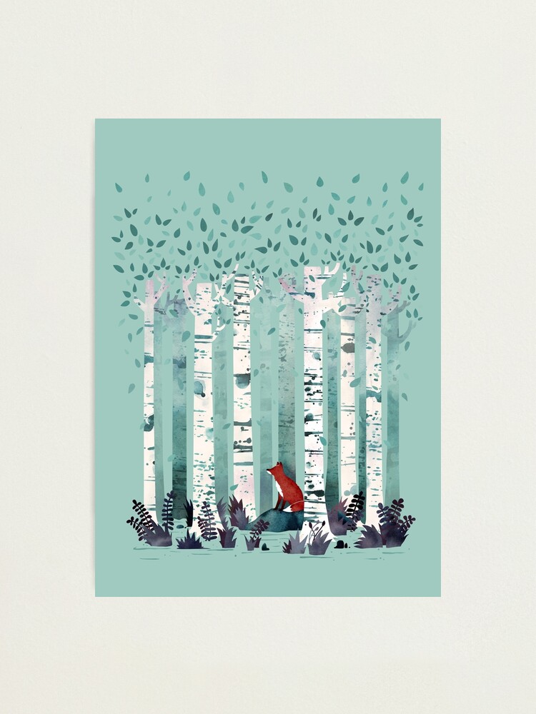 Alternate view of The Birches Photographic Print