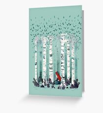 The Birches Greeting Card