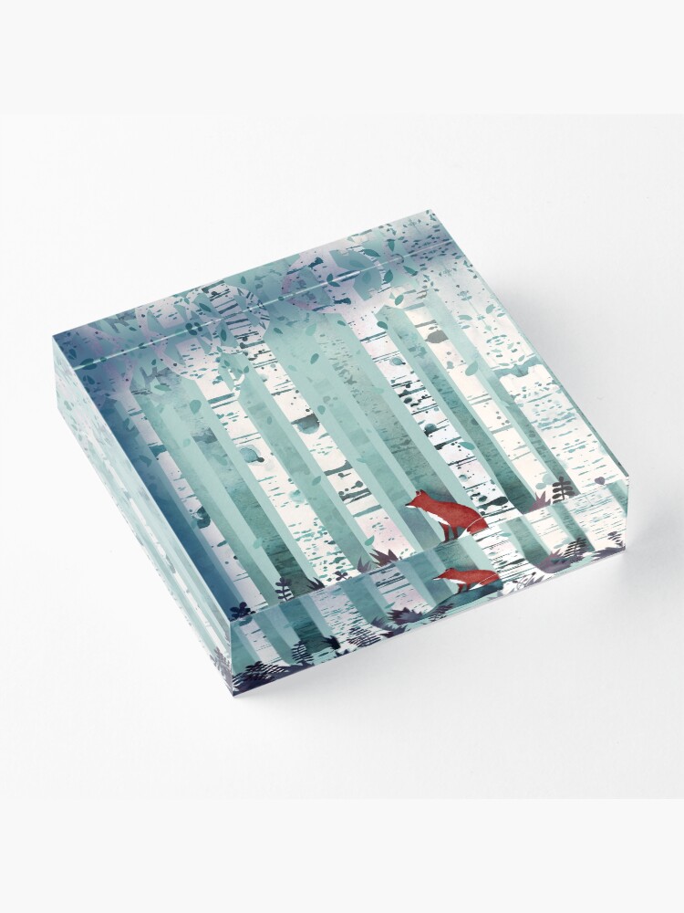 Alternate view of The Birches Acrylic Block