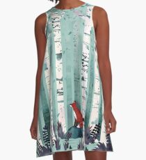 Die Birken A-Linien Kleid
