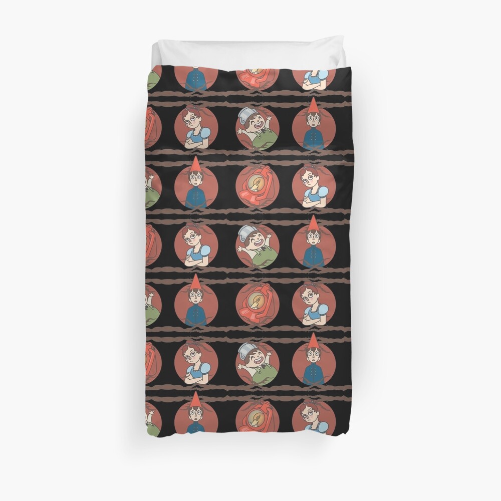 Over the Garden Wall Pattern Duvet Cover