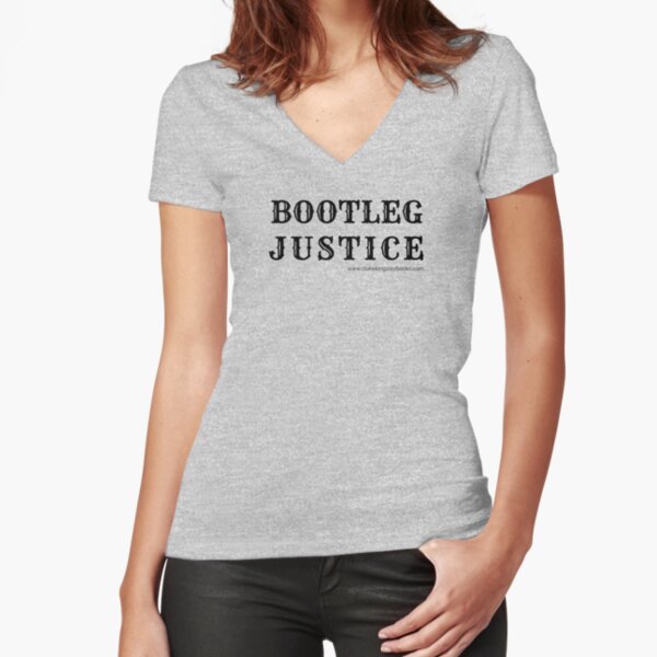Bootleg Justice Fitted V-Neck T-Shirt