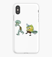 FUNNY SPONGEBOB iPhone Case
