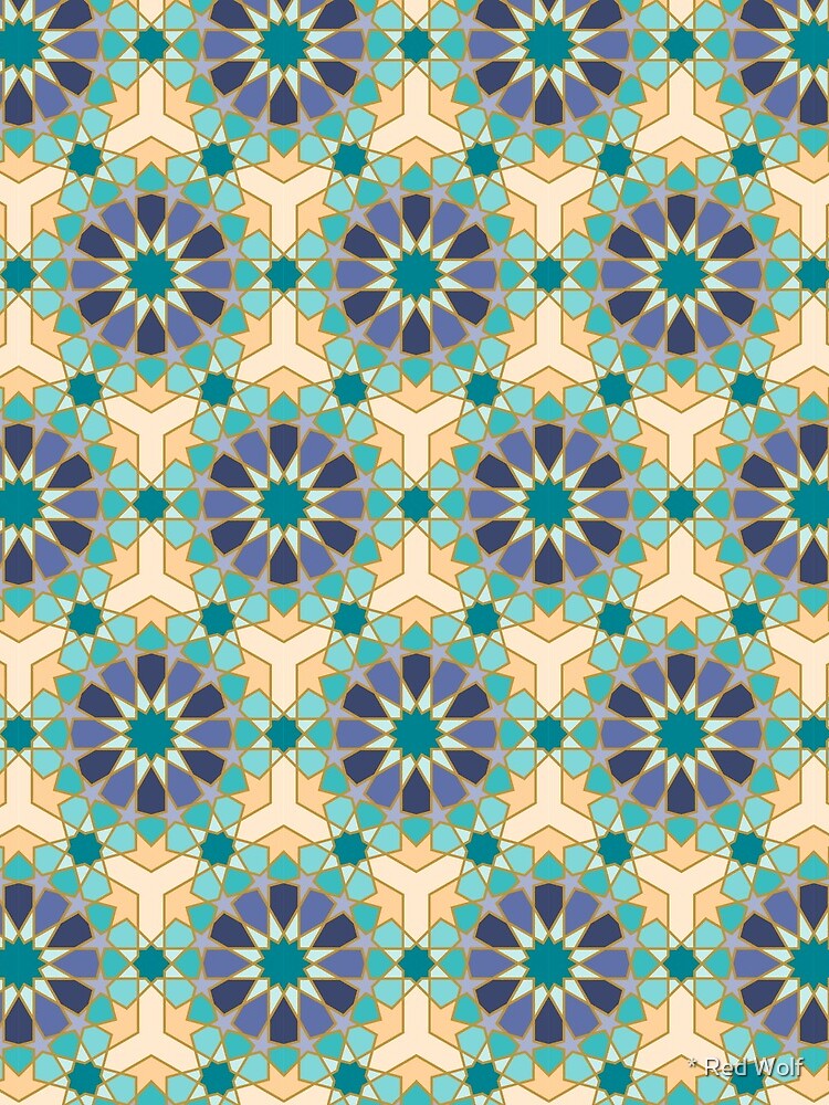 Geometric Pattern: Arabic Tiles: Dream by redwolfoz