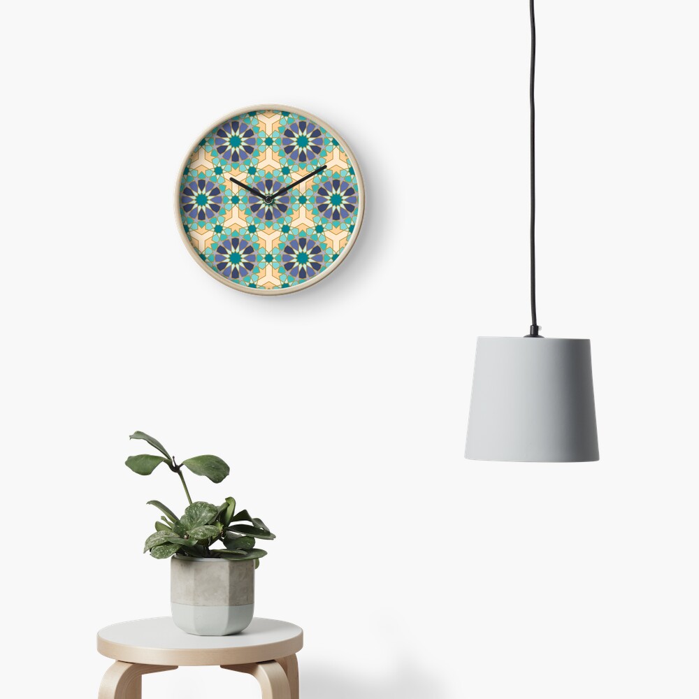 Geometric Pattern: Arabic Tiles: Dream Clock