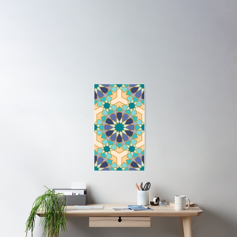 Geometric Pattern: Arabic Tiles: Dream Poster