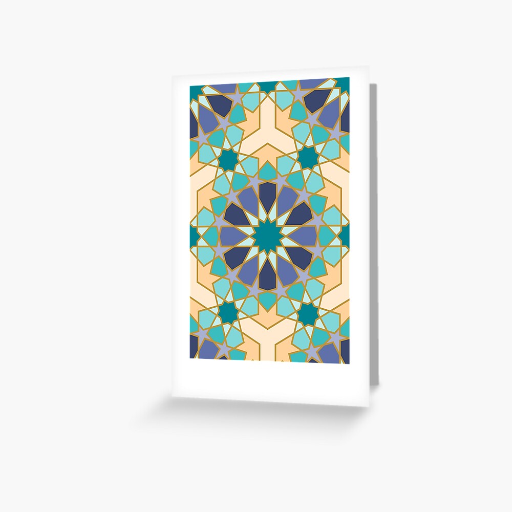 Geometric Pattern: Arabic Tiles: Dream Greeting Card