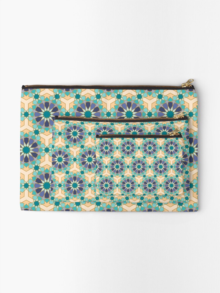 Alternate view of Geometric Pattern: Arabic Tiles: Dream Zipper Pouch