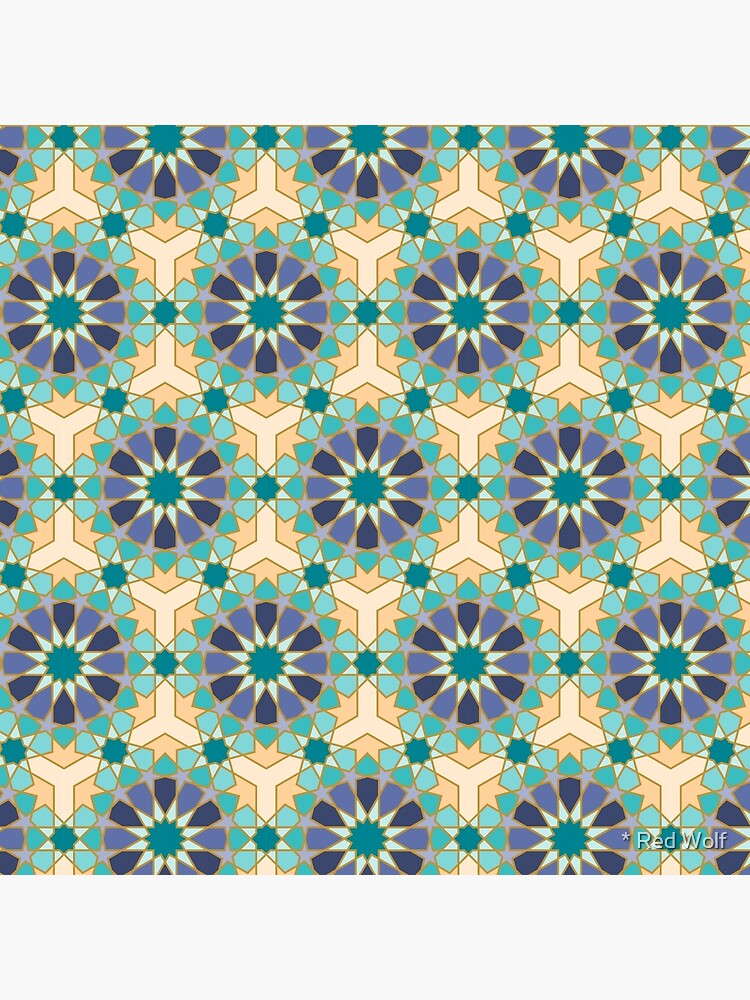 Geometric Pattern: Arabic Tiles: Dream by redwolfoz