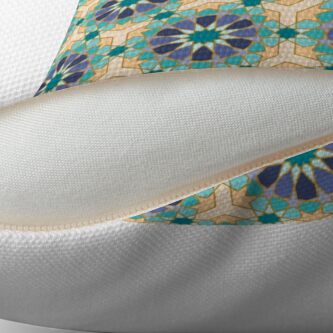 Alternate view of Geometric Pattern: Arabic Tiles: Dream Throw Pillow