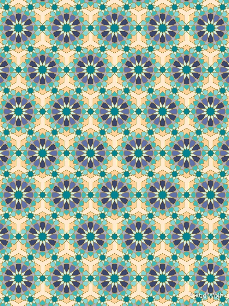 Geometric Pattern: Arabic Tiles: Dream by redwolfoz