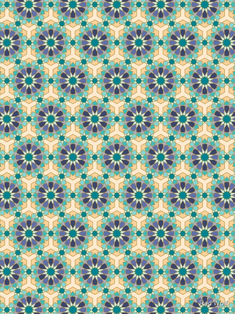 Geometric Pattern: Arabic Tiles: Dream by redwolfoz