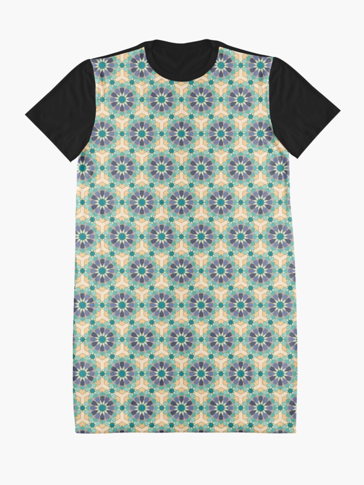 Alternate view of Geometric Pattern: Arabic Tiles: Dream Graphic T-Shirt Dress