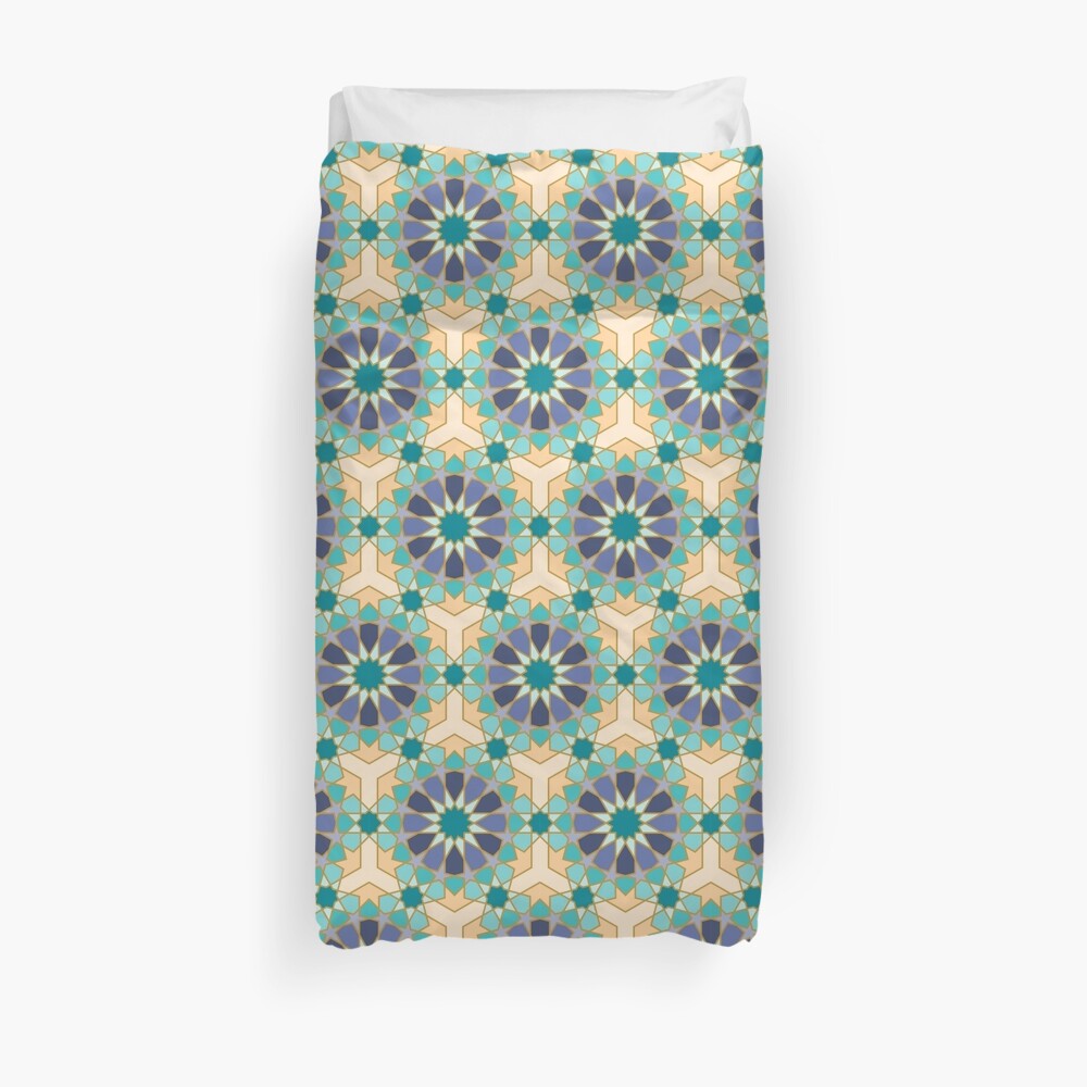 Geometric Pattern: Arabic Tiles: Dream Duvet Cover