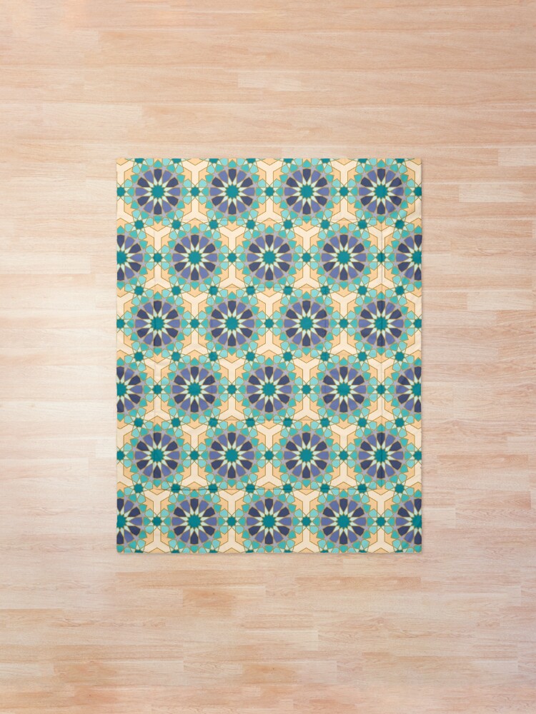 Alternate view of Geometric Pattern: Arabic Tiles: Dream Comforter