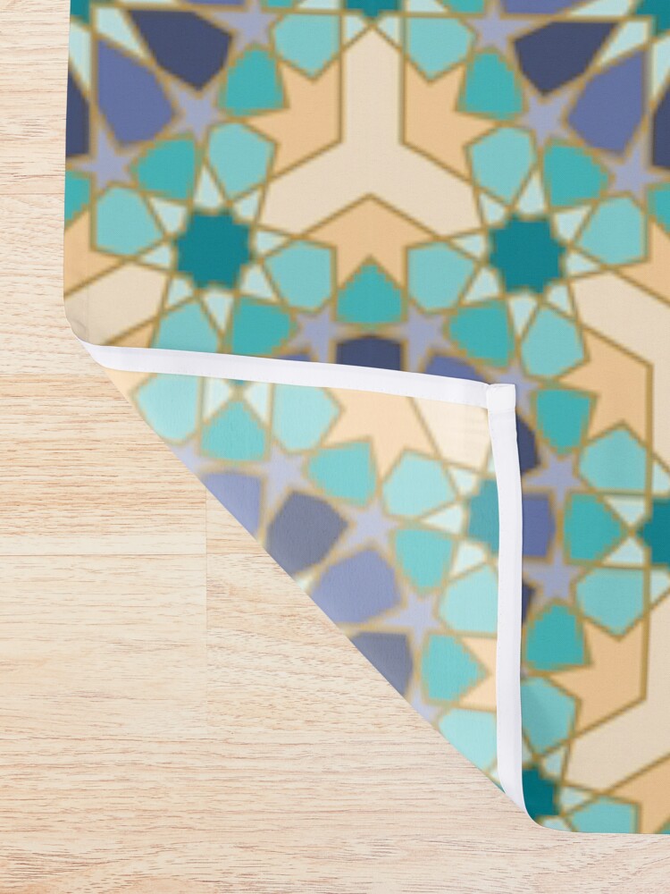 Alternate view of Geometric Pattern: Arabic Tiles: Dream Shower Curtain