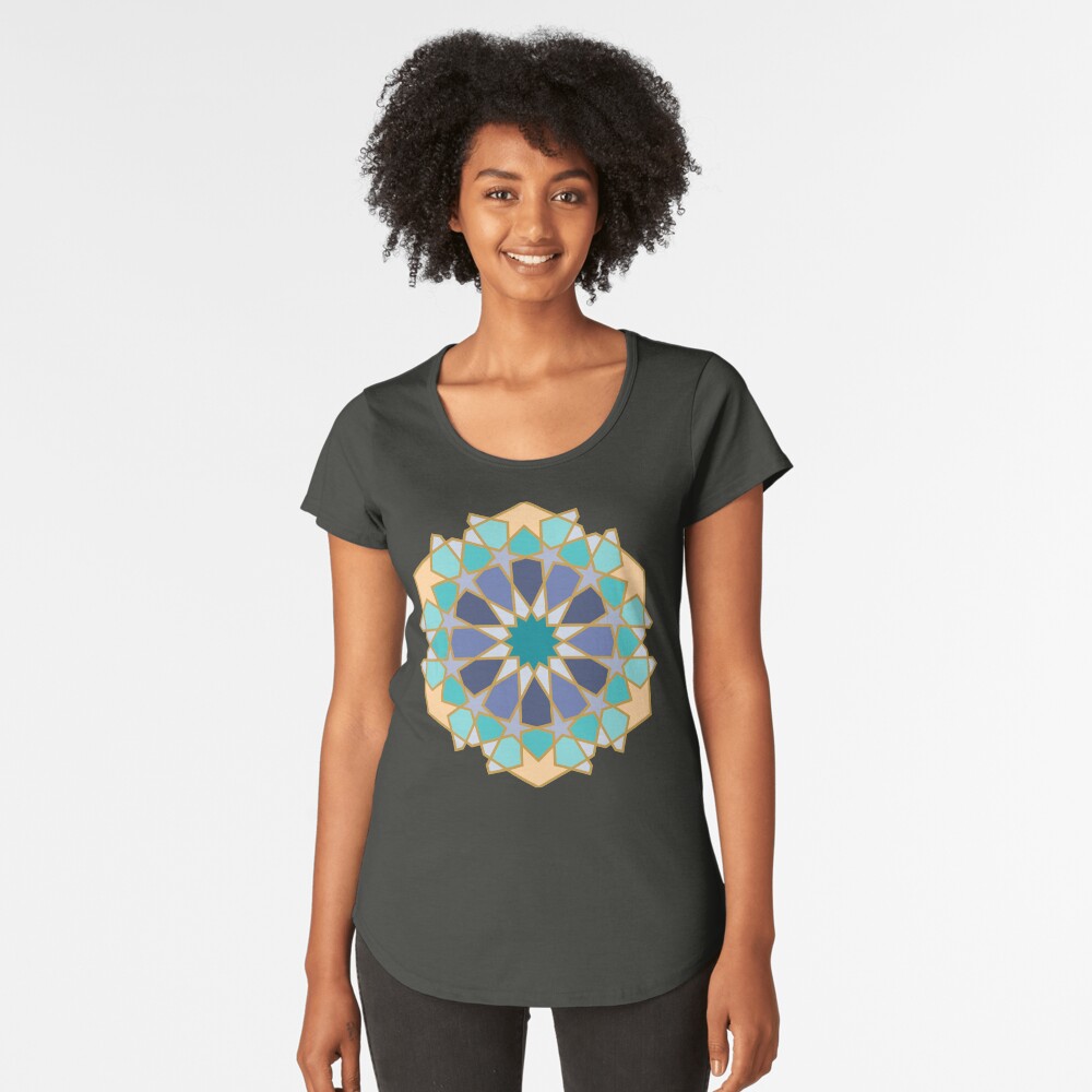 Geometric Pattern: Arabic Tiles: Dream Premium Scoop T-Shirt