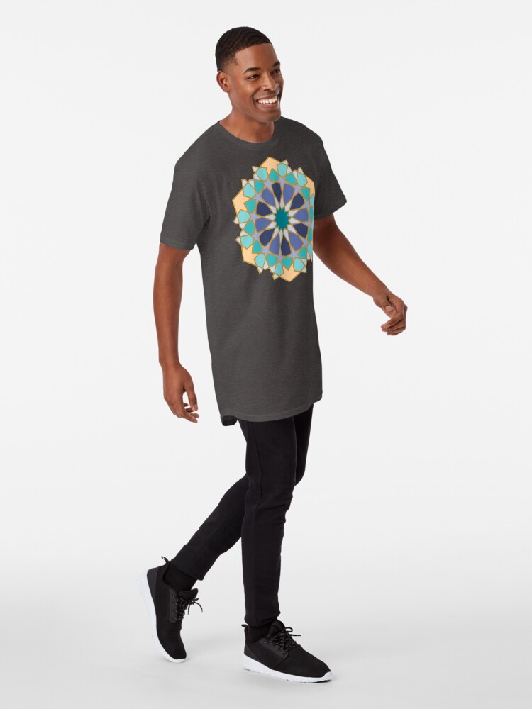 Alternate view of Geometric Pattern: Arabic Tiles: Dream Long T-Shirt
