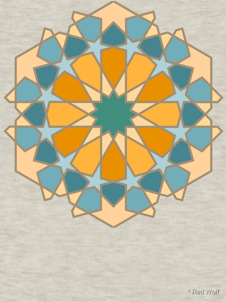Geometric Pattern: Arabic Tiles: Lily by redwolfoz
