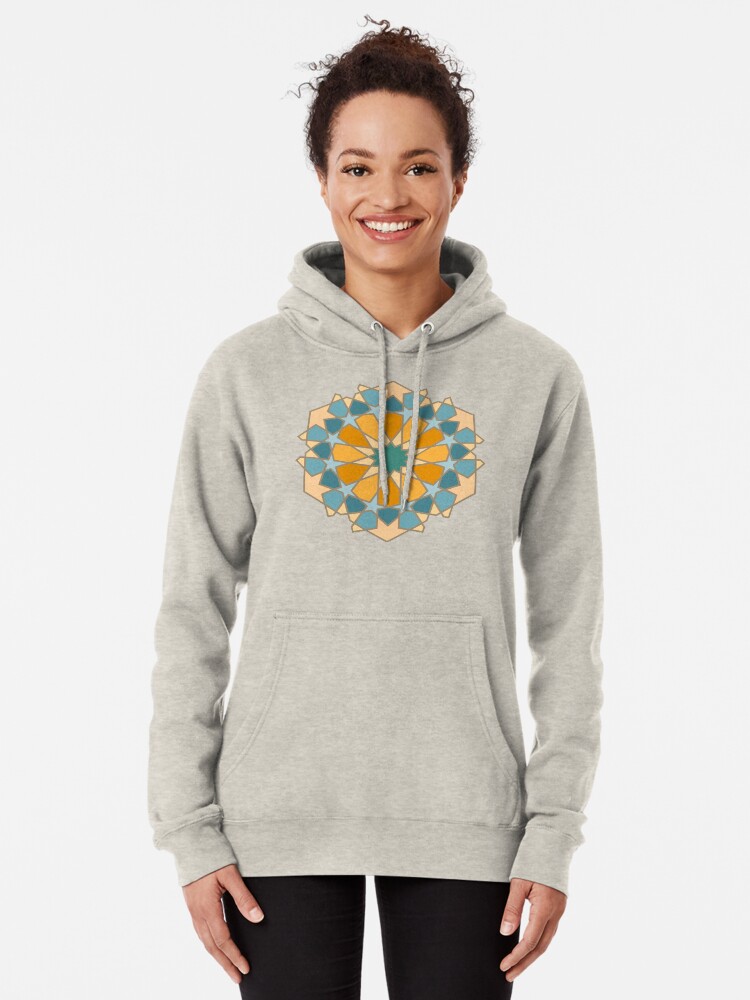 Alternate view of Geometric Pattern: Arabic Tiles: Lily Pullover Hoodie