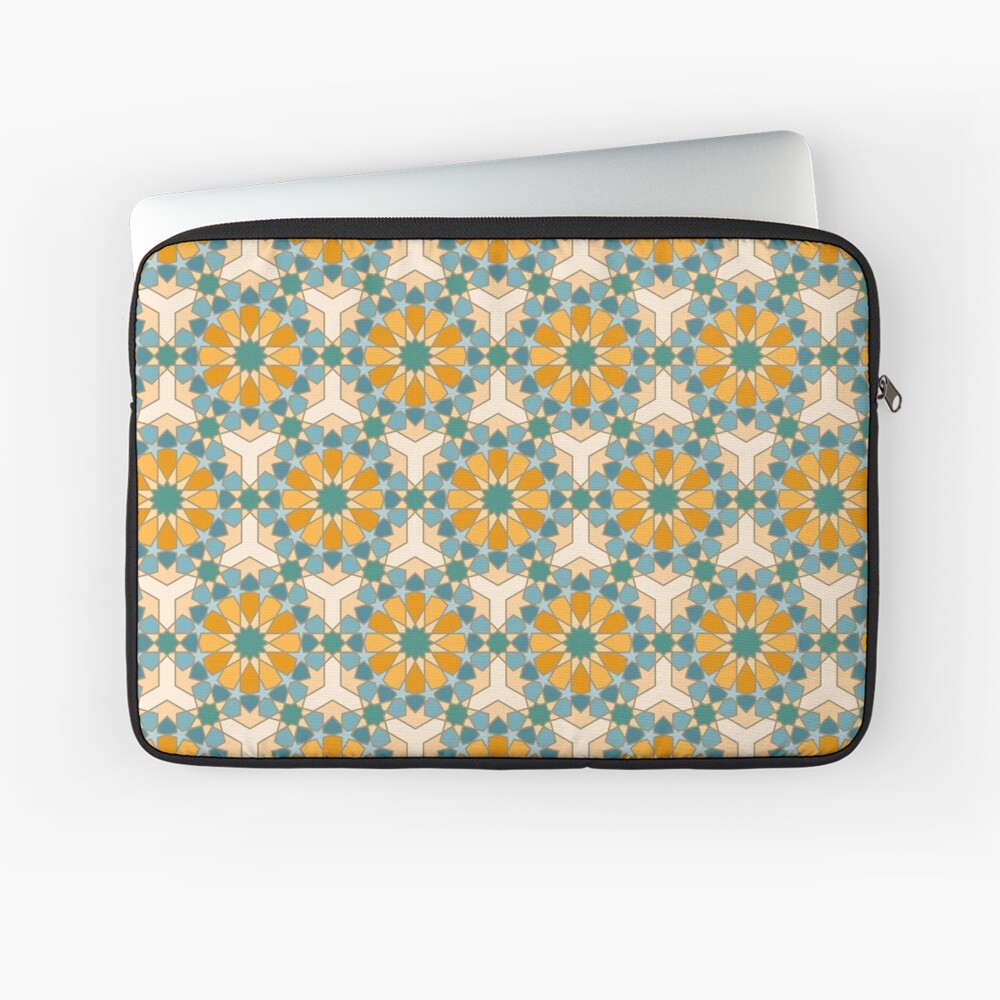Geometric Pattern: Arabic Tiles: Lily Laptop Sleeve