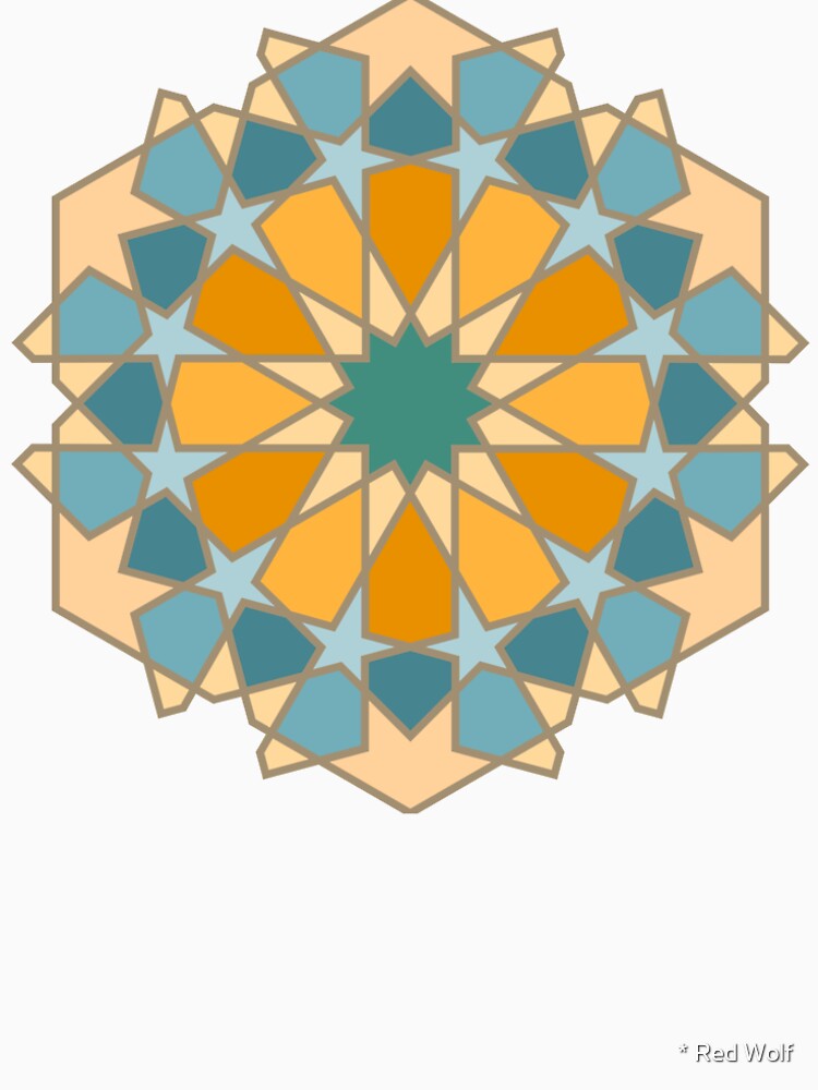 Geometric Pattern: Arabic Tiles: Lily by redwolfoz