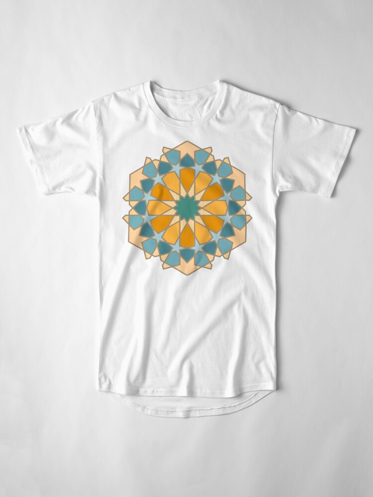 Alternate view of Geometric Pattern: Arabic Tiles: Lily Long T-Shirt