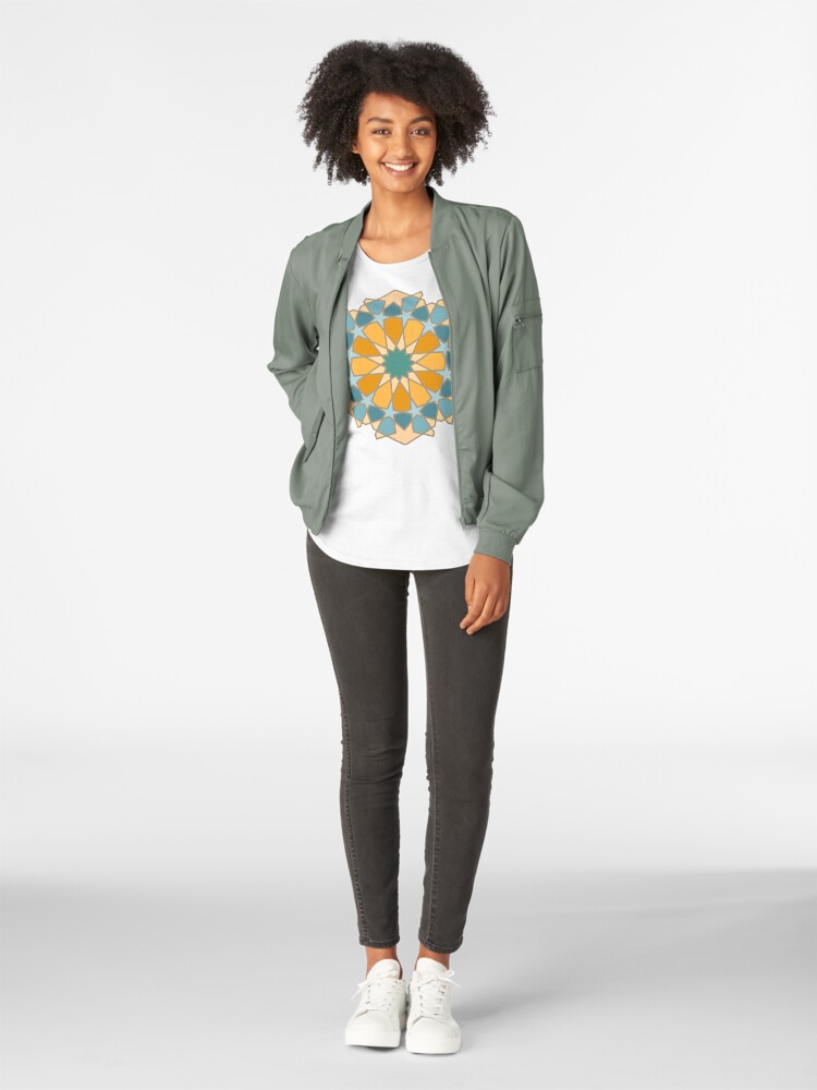 Alternate view of Geometric Pattern: Arabic Tiles: Lily Premium Scoop T-Shirt