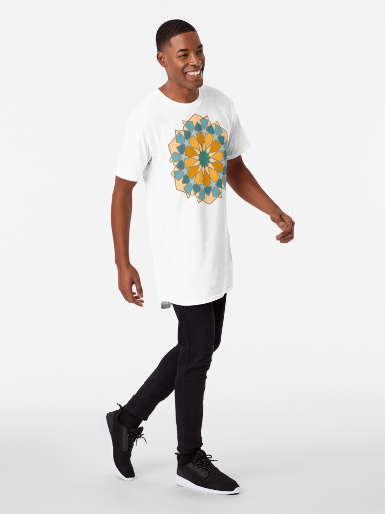 Alternate view of Geometric Pattern: Arabic Tiles: Lily Long T-Shirt
