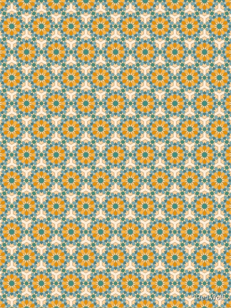 Geometric Pattern: Arabic Tiles: Lily by redwolfoz