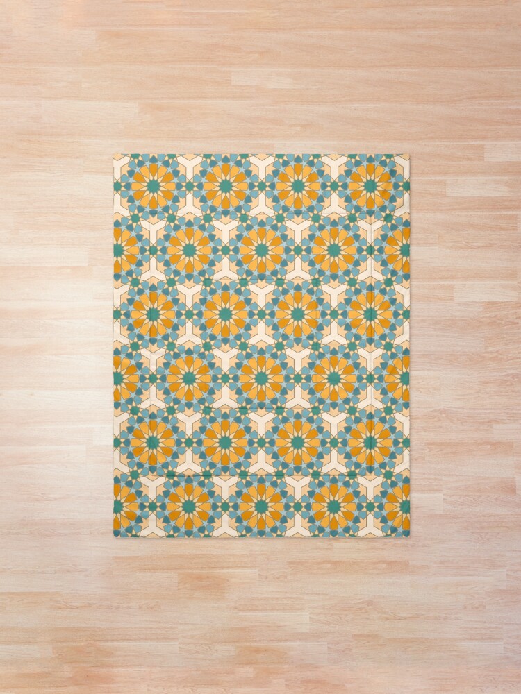 Alternate view of Geometric Pattern: Arabic Tiles: Lily Comforter