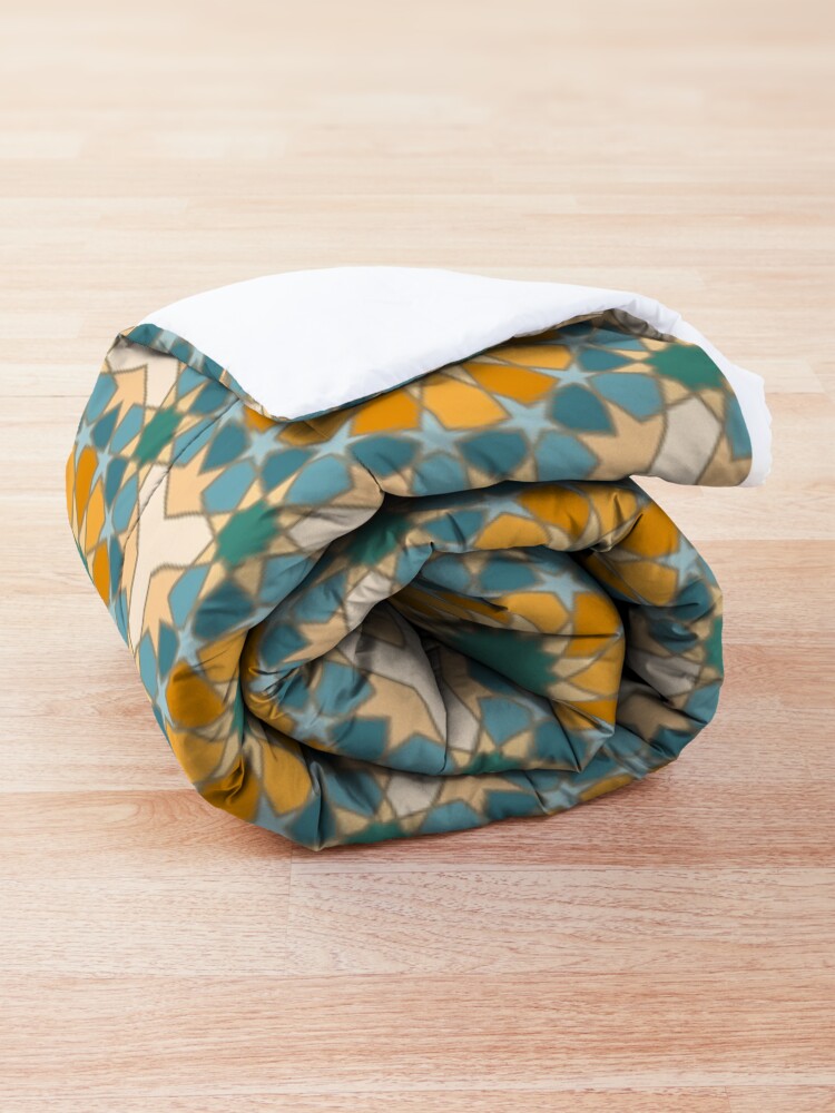 Alternate view of Geometric Pattern: Arabic Tiles: Lily Comforter