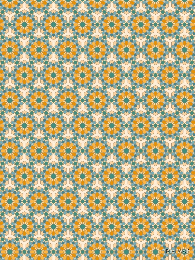 Geometric Pattern: Arabic Tiles: Lily by redwolfoz