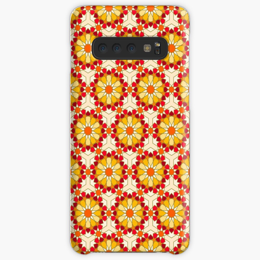 Geometric Pattern: Arabic Tiles: Sunset Case & Skin for Samsung Galaxy
