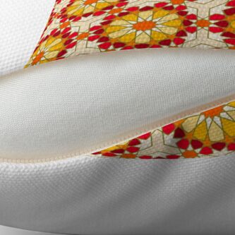 Alternate view of Geometric Pattern: Arabic Tiles: Sunset Throw Pillow