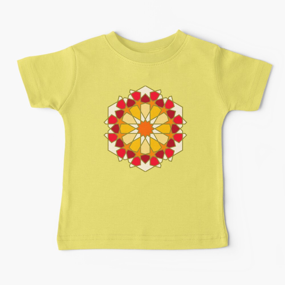 Geometric Pattern: Arabic Tiles: Sunset Baby T-Shirt