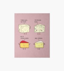 cheesy puns Art Board Print