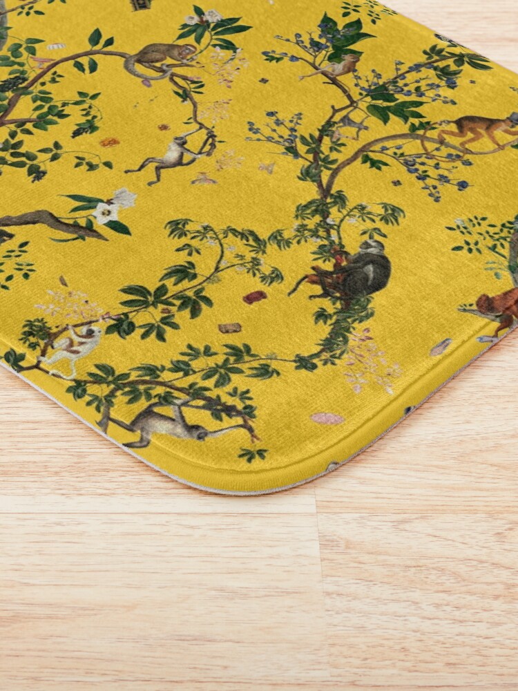 Alternate view of Monkey World Yellow Bath Mat