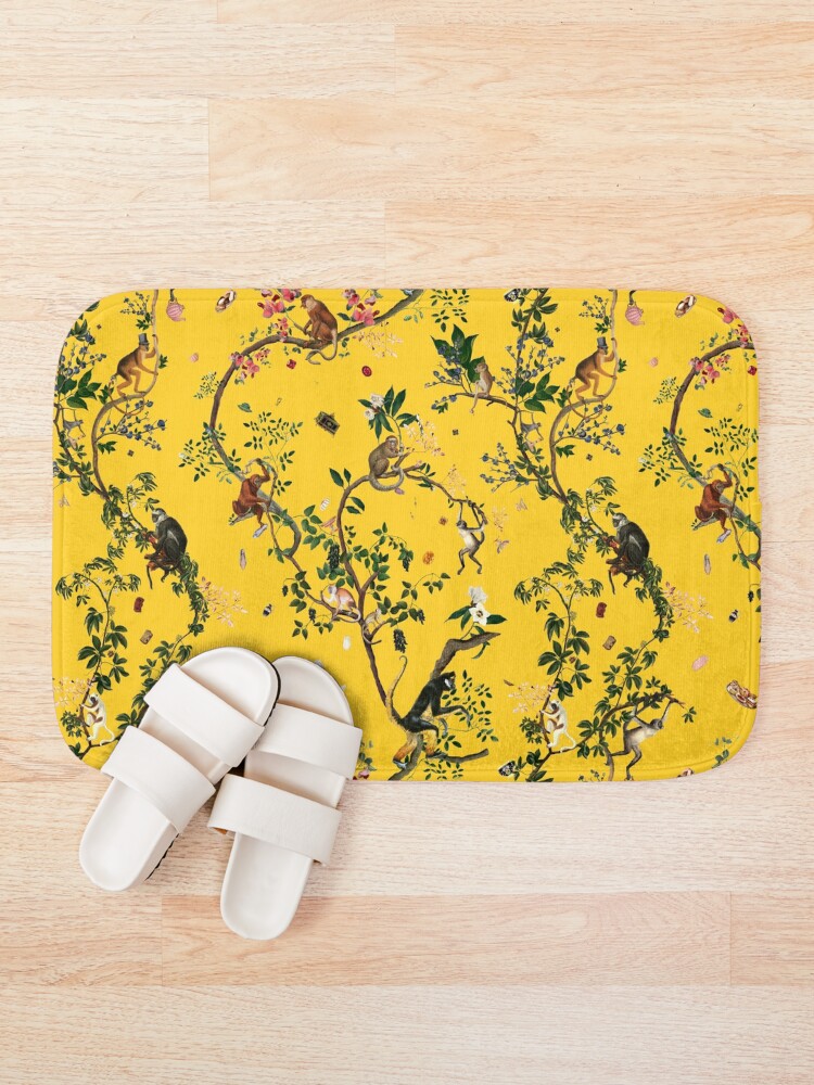 Alternate view of Monkey World Yellow Bath Mat
