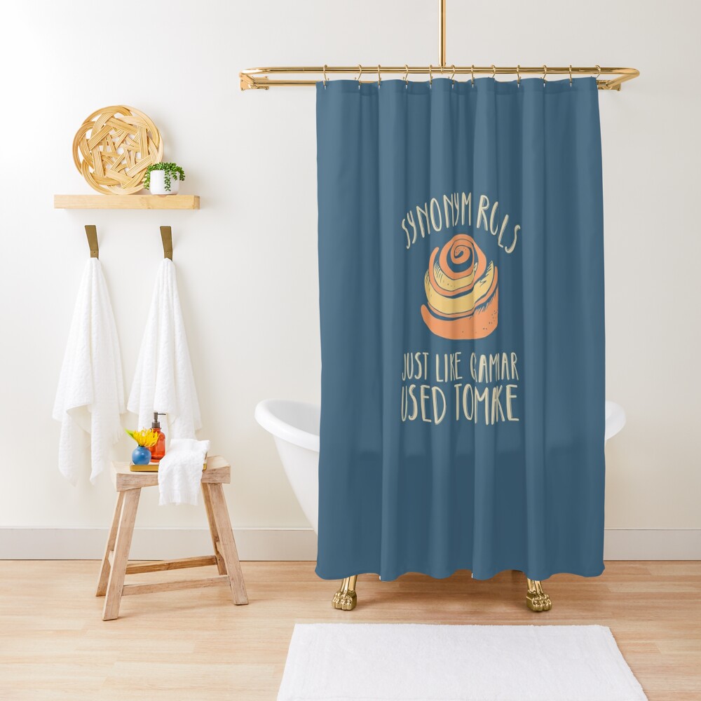 synonym-rolls-just-like-grammar-used-to-make-funny-studying-english-pun-shower-curtain-by