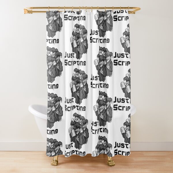 Pop: Just Scripting! Shower Curtain