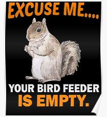 Funny Squirrel Posters Redbubble