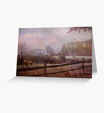 Edging Toward November Greeting Card