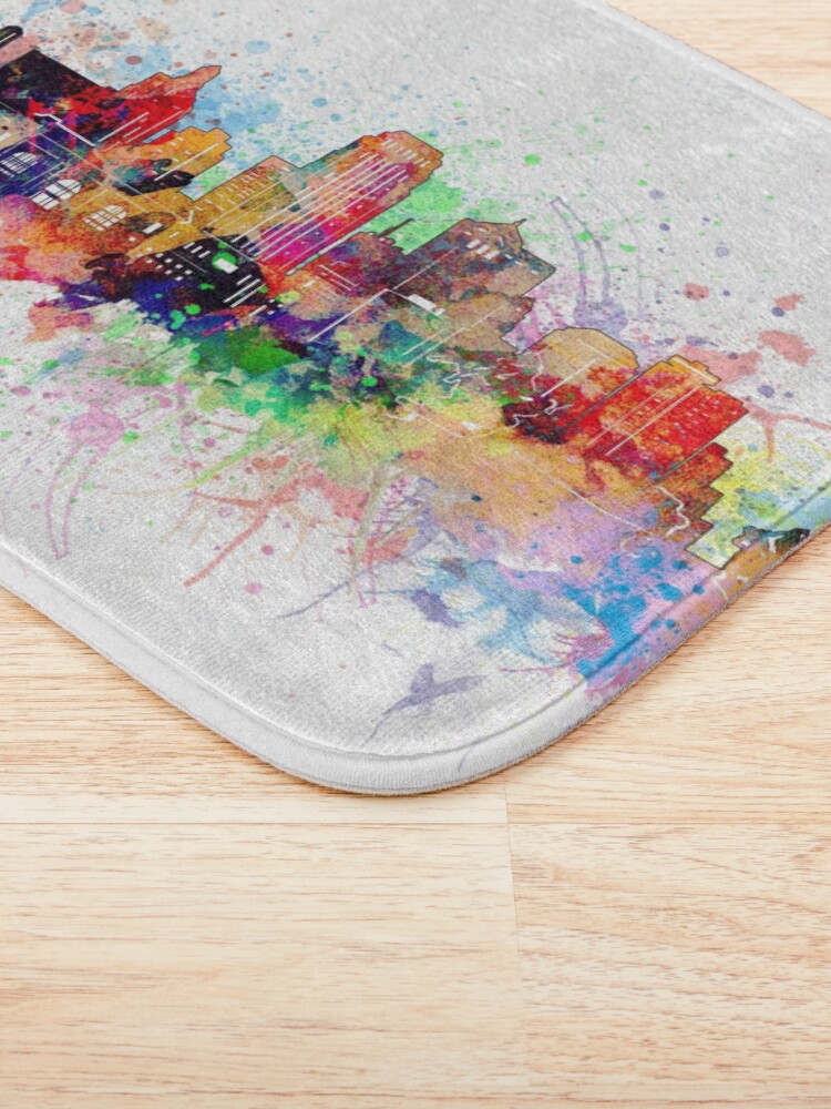 Alternate view of kansas city skyline Bath Mat