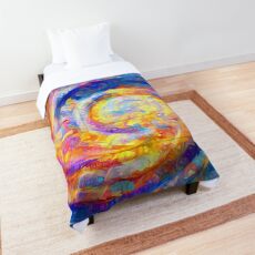 Abstract segmentation of phoenix Comforter