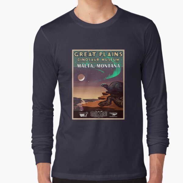 Great Plains Dinosaur Museum Long Sleeve T-Shirt